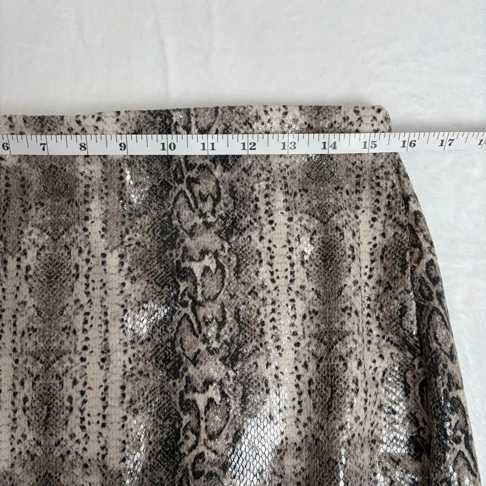 NWT EXPRESS Faux Snakeskin Pencil Skirt Women's M Avant Garde Glam Mob Wife Y2K